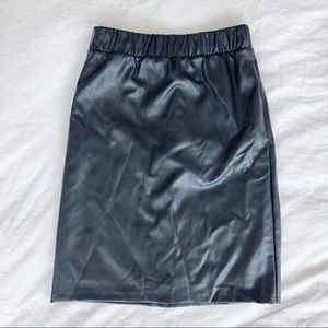 TopShop Vegan Leather Straight Skirt